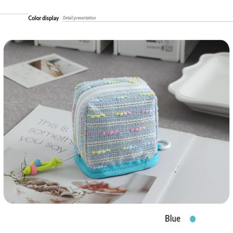 Cute Mini Earbud Carrying Case Waterproof Dustproof Storage Bag for Coins Keys Jewelry Travel Commute