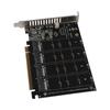 4 Port M.2 PCIE Adapter Card Plug and Play SSD Converter Card PCIE Expansion Card  Gaming PC