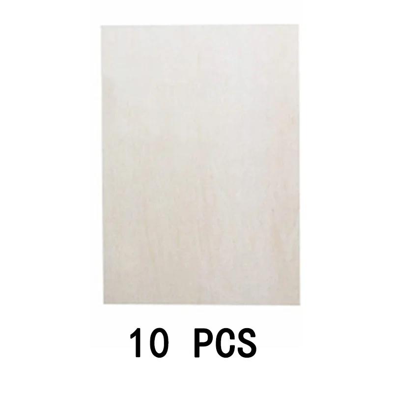 5pcs/10Pcs 15*10CM*2MM Thin Basswood Board Blank Unfinished Wood Craft Model Making