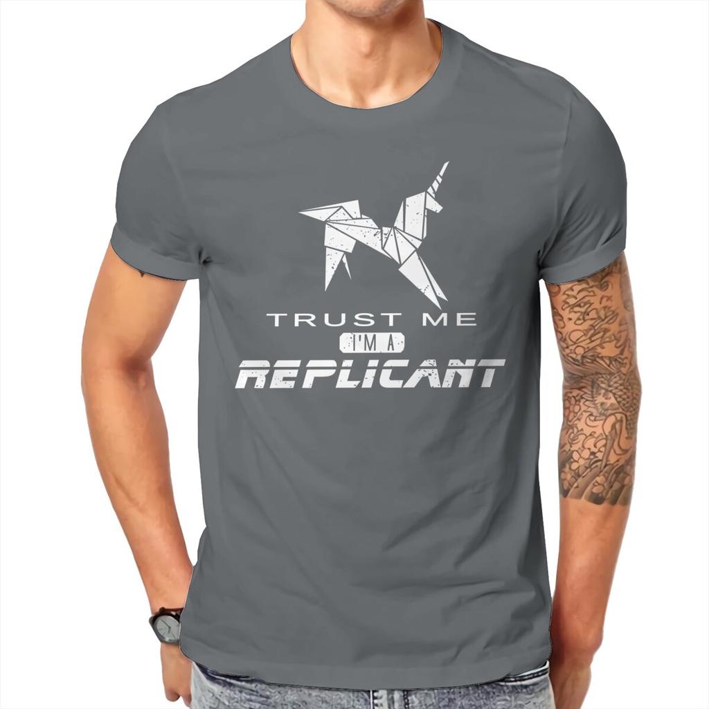 Blade Runner Vertrau Mir Ich Bin Ein Replikant T-Shirt Herren Unisexs T-Shirt Baumwolle Unisex Kleidung