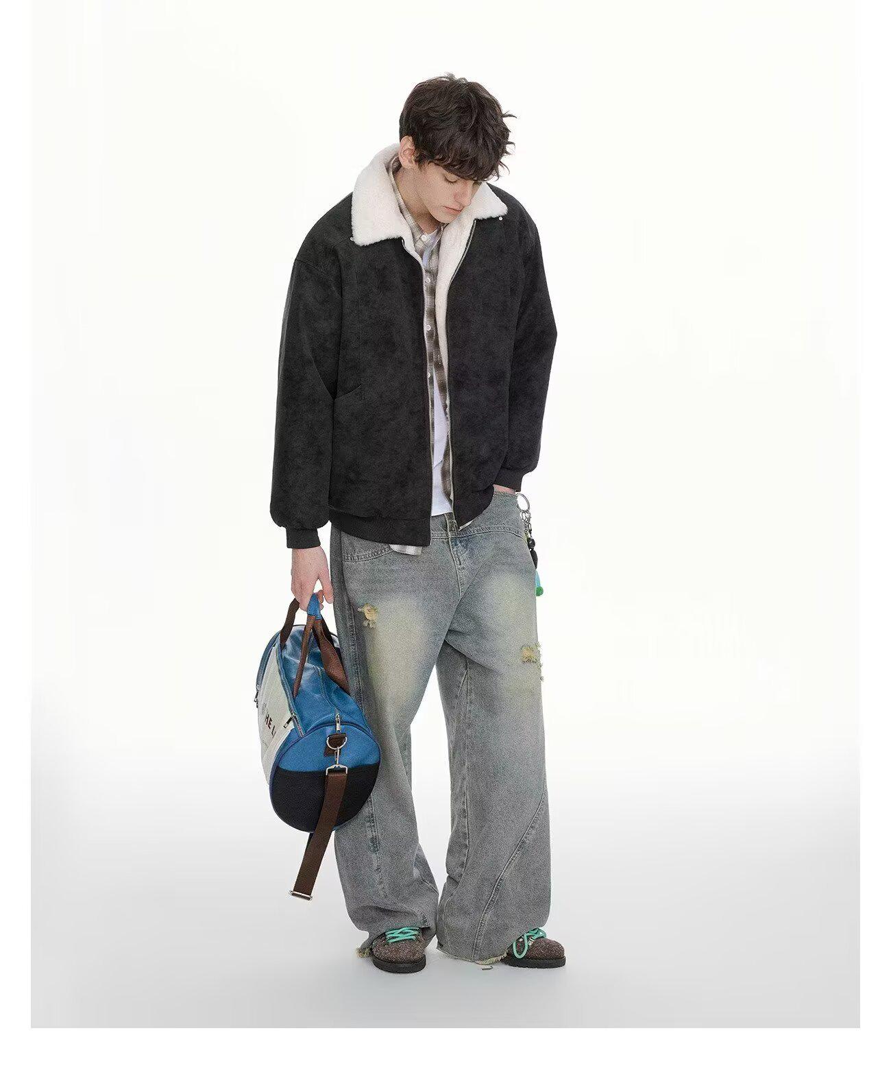 

Trendy Unisex Thickened Warm Mountain Eagle Zipper Jacket XXL