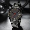 Personalisierte Trendige Herren-Quarz-Armbanduhr aus Stahl