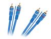 Kabel 2 X RCA - 2 X RCA + Żyła 5m