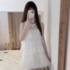 French Sweet Light Luxury Lace Top Skirt Set Women's Summer Vacation Style Super Fairy Vest Skirt Two-piece Set