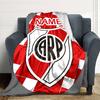 Custom Name Portsmouth FC Crest blanket for Couch & Bed, Plush Cozy Fuzzy Blanket Super Soft & Warm Blankets for Fall and Winter. 0908261