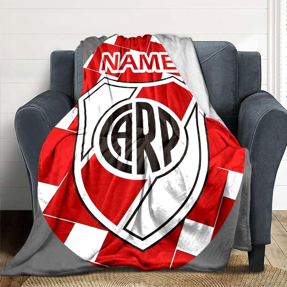Custom Name Portsmouth FC Crest blanket for Couch & Bed, Plush Cozy Fuzzy Blanket Super Soft & Warm Blankets for Fall and Winter. 0908261