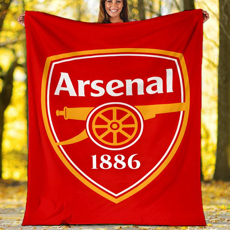 1pc A-Arsenal2 Theme Blanket - Digital Print, Polyester, Cozy for All Seasons, Perfect for Outdoor, and Travel
