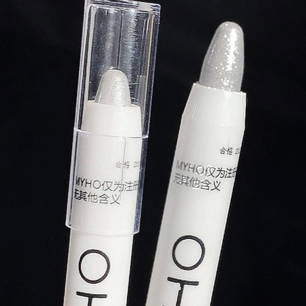 Star Diamond Highlighter Pen Series 608 Highlighter Eye Head Brightening Silkworm Pen Flash Eyeshadow Pen Matte White Pearl