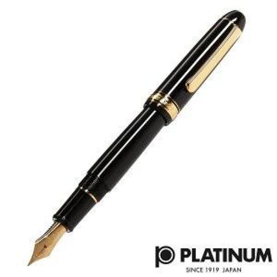 

Platinum #3776 Century Fountain Pen Black in Black Music Nib PNBM-20000#1-6