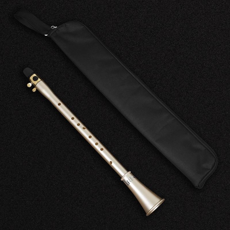 8 Hole Saxophone Mini Pocket Sax Lightweight Saxophone Portable Simple Mini Saxophone for Beginners with Carrying Bag