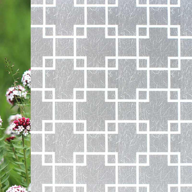 Selbstklebendes Papier, Fensterfolie, Badezimmerglasfolie, Blickschutz, Badezimmerfenster-Fensteraufkleber, Sonnenscheinweiß