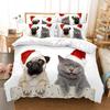 Luxury Style Galaxy Deer Bedding Western Animal Bedspread Set 3D Pet CatsHorses Duvet Cover Sets Dropshipping