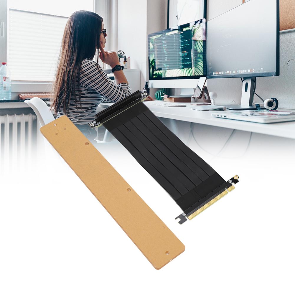 

23CM PCI-E Graphics Card Extension Flex Cable Set With PCI-E Graphics Card Interface (S)