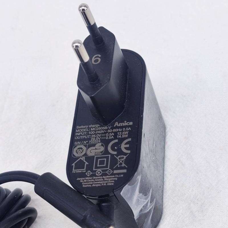 MC2805B-V 0,5A EU nabíječka pro vysavač Midea V5 P5s P5 pro P6 P6 Snow 25v