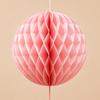 Pink Paper Honeycomb Ball Hanging Ornament Romantic Foldable Ceiling Pendant Valentine's Day Supplies Wedding  Party Decoration