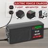Black 200V-220V 50Hz Electric Vehicle Charger With 7 Light Display Power Display Current Protection/ Leakage Protection/full Pulse