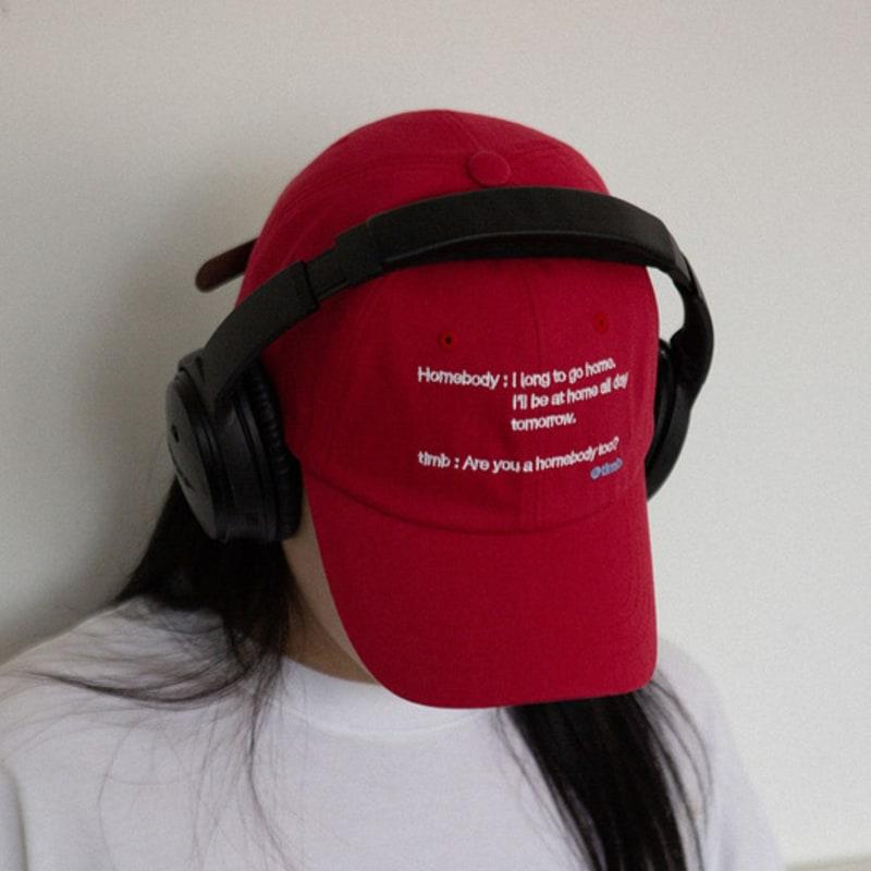 

timb HOMEBODY CAP (RED) Red