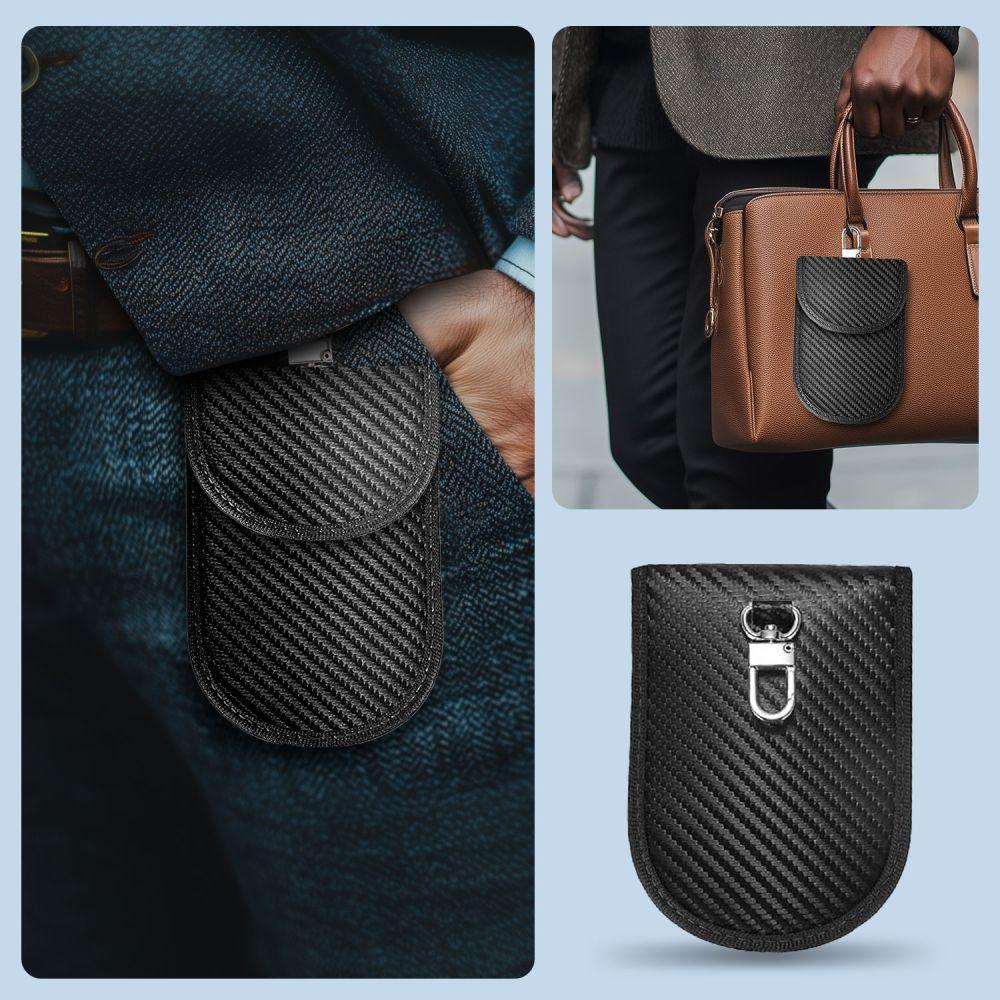 Faraday Cage Tech-Protect Klr100 Pouch Keyless Rfid Signal Blocker Case Carbon