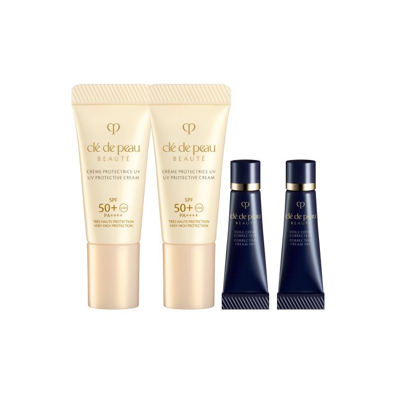 Clé De Peau Beauté (Cpb) Correcting Cream Veil And UV Protective Cream Sample Set