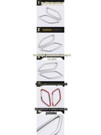 16 GLA Front Upper Air Outlet Decorative Frame for Center Console Dashboard Air Conditioning Vent Ring