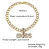 Zhuerrui Hop Bling BOSS Letter Pendant Necklace Full Iced Out CZ Diamond Cuban Link Chain for Men Rapper Jewelry Gift B2400310