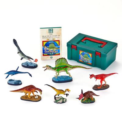 COLORATA 3D Bilderbuch Echte Figur Box 7 Dinosaurier Kreidezeit 2 Futabas Bass Kiryu Manuelle Figur Geschenk Geburtstag Echte Figur (Dino Vol.2