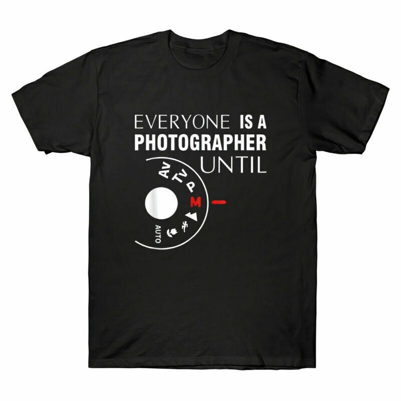 Everyone Is A Photographer Until Tee I Manual Mode Camera T-shirt Black Tee XXXL