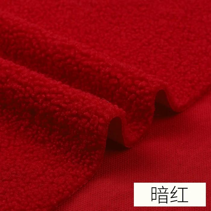 45cmx50cm Lamb Wool Fabric Thickening Warmth Coral Fleece Plush Sweater Blanket Coat Doll Lining DIY Apparel Sewing FabricTJ8548