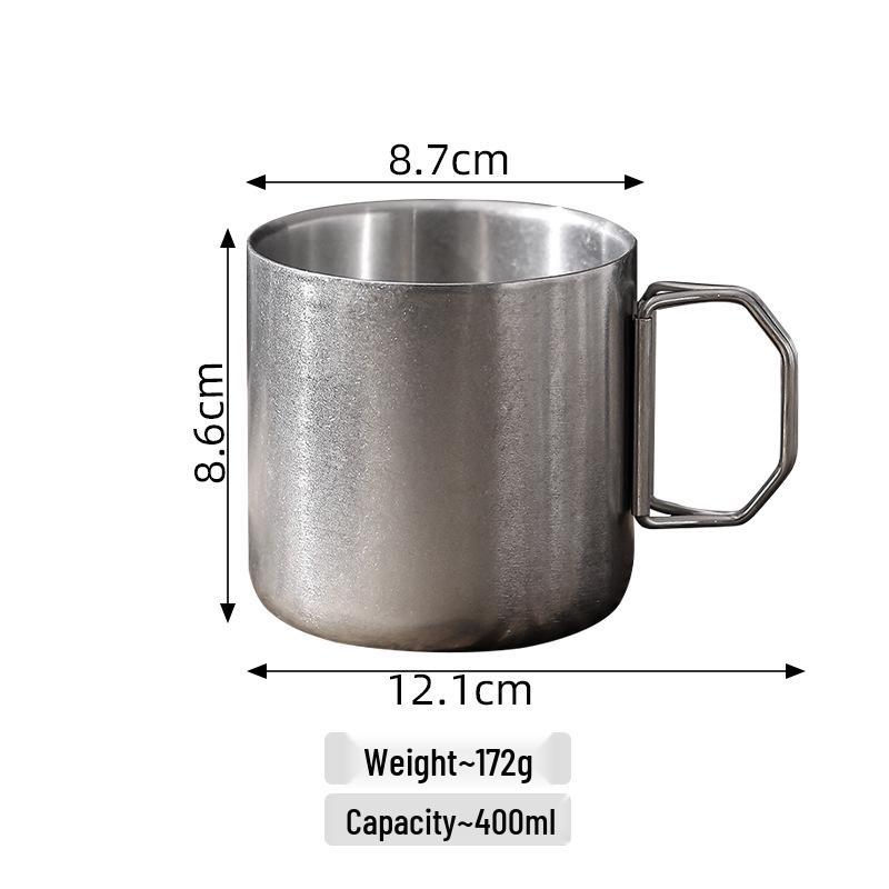 Retro Camping Foldable Cup & Bowl - Outdoor Picnic Tableware with Custom Logo