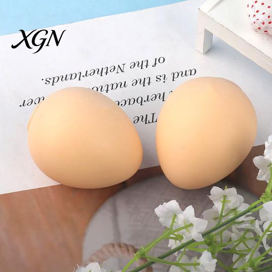 Simulated Egg Fidget Toy 1/3/5Pcs Stress Ball with Mesh Bag Slow Rebound Squeeze Handheld Reliever Anxiety Relief Soft Pinch Sensory Memory