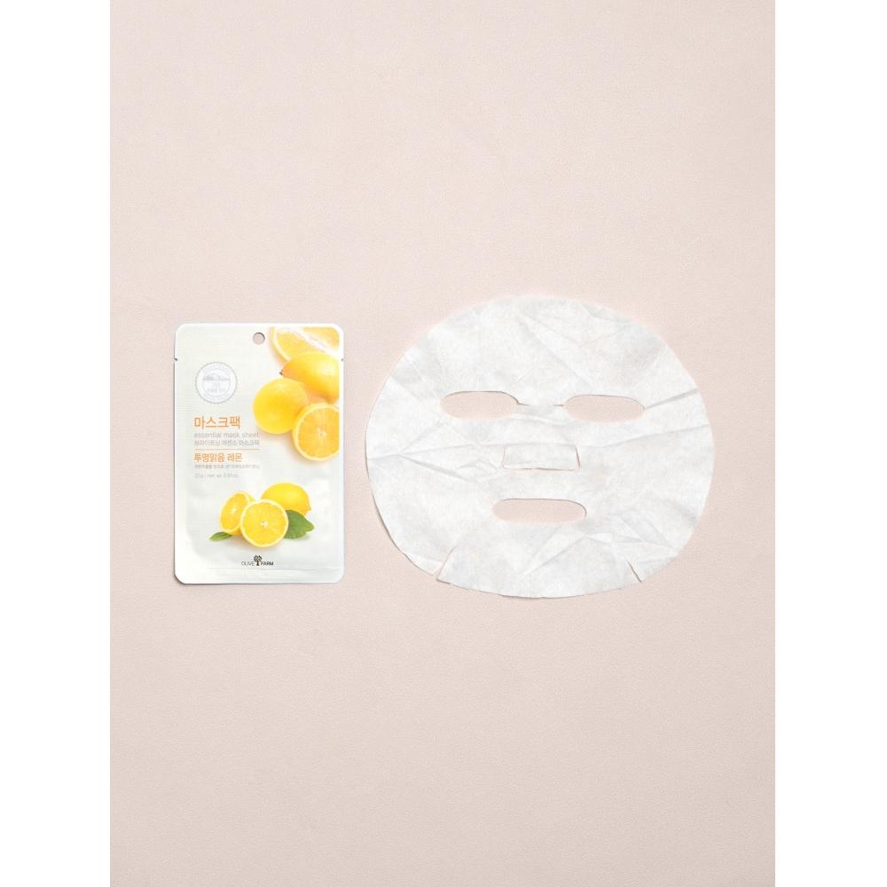 Daiso Mască Esențială de Față cu Măslin și Lămâie