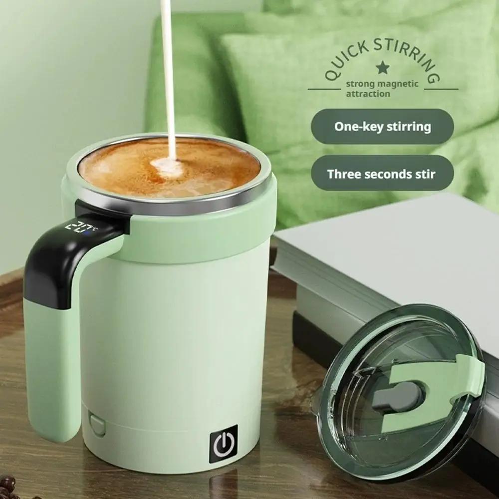 Portable Automatic Stirring Cup Detachable Gym Smart Insulated Mug Magnetic Stirring Electric Stainless Steel Coffee Mug