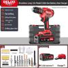 Delixi Rechargeable Brushless Impact Drill & Screwdriver with Lithium Battery for Household Use