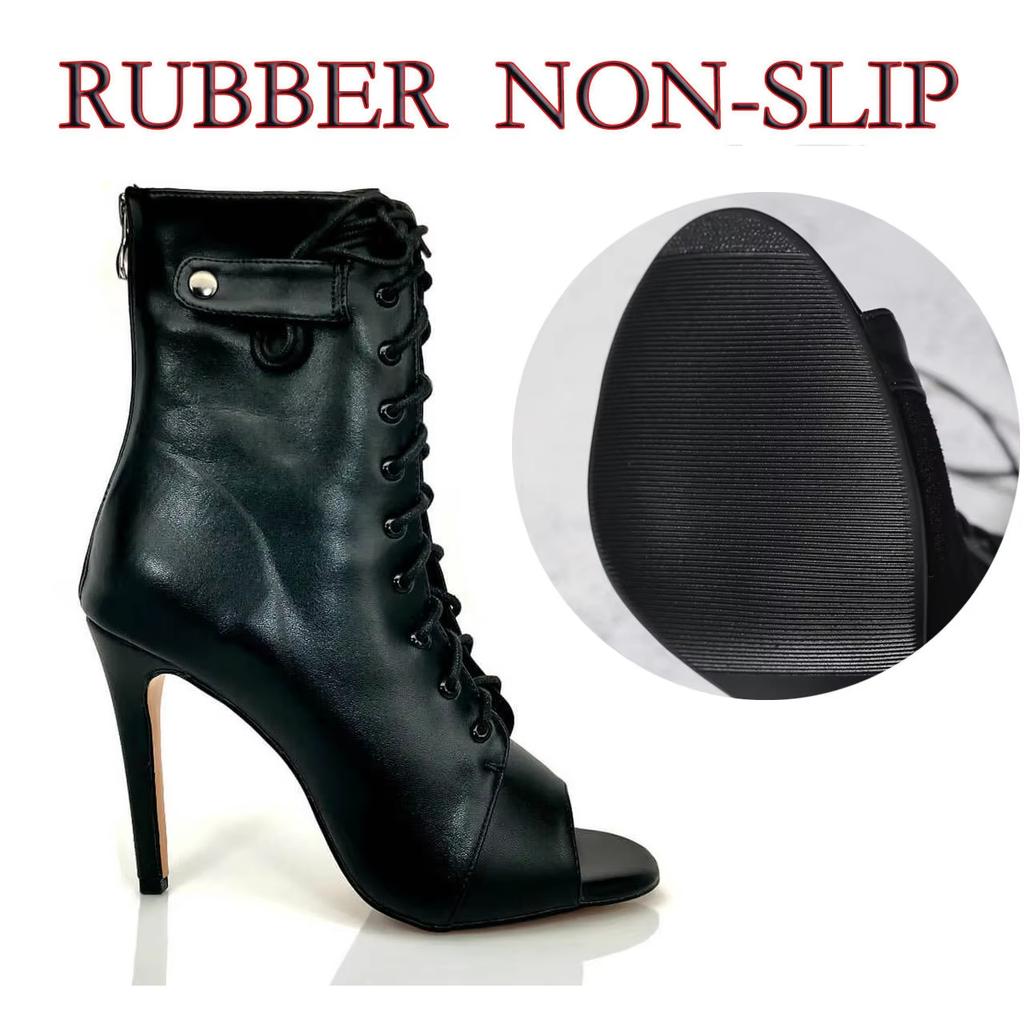 Woman Latin Dance Shoes leather Party Tango Dance Booties for Women Salsa Dance Heels Ballroom Shoes Sexy Stilettos