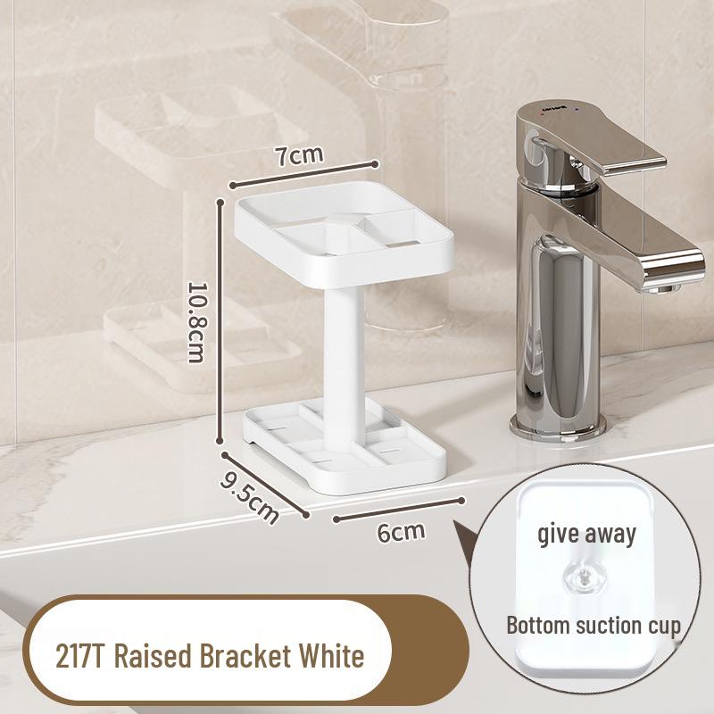 No-Drill Sponge & Brush Holder Rack for Kitchen Sink