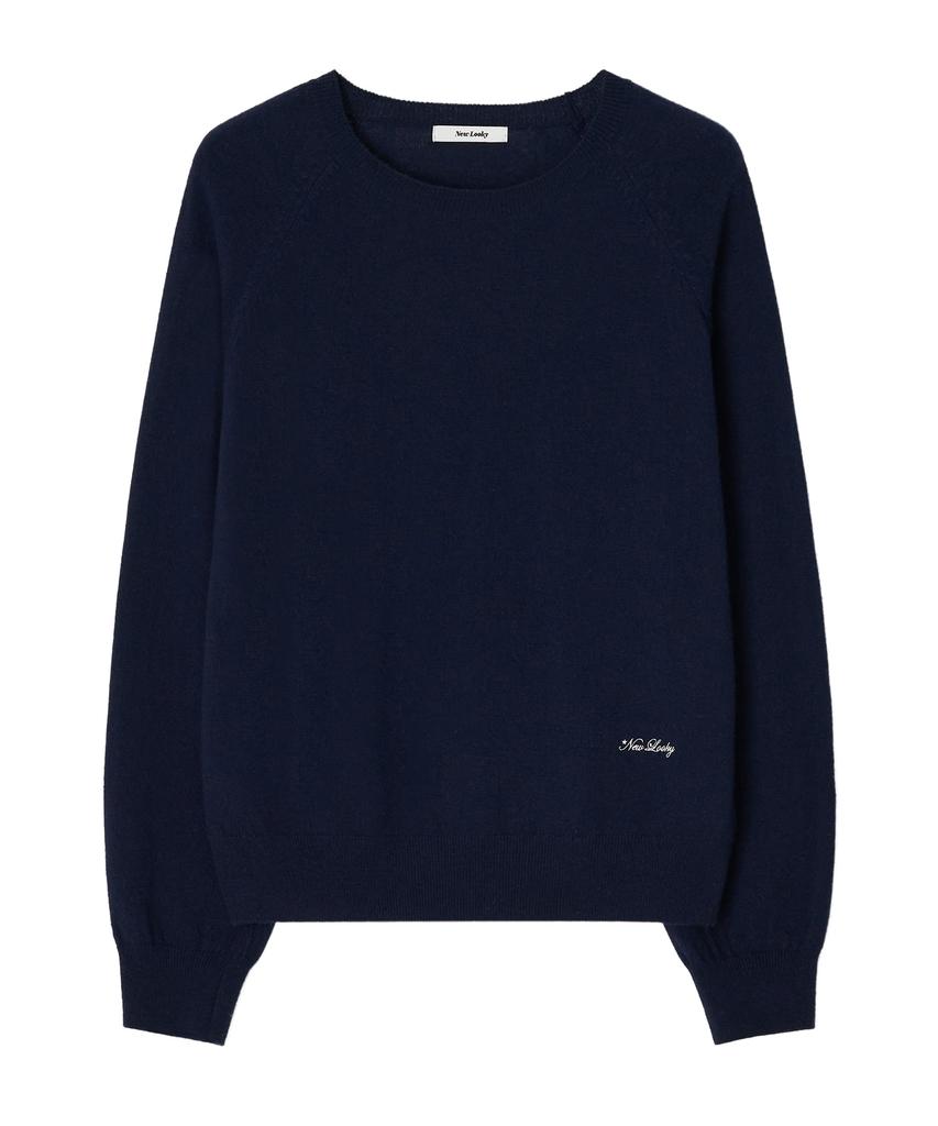 Nyuluki Cozy Round Knit Pullover_Navy