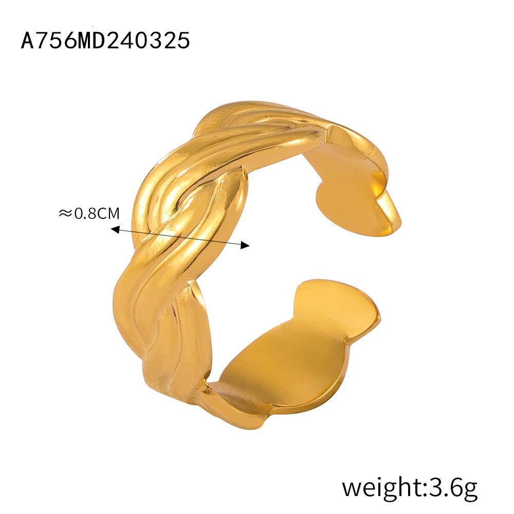 Ring Irregular Texture Texture Geometric Ring Concave and Convex Creative Design Temperament Simple Ring Jewelry