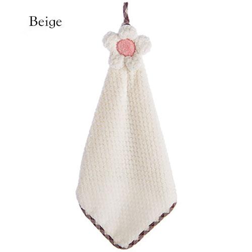 Toalla de Mano de Secado Rápido de 3 Segundos para Cocina Coral Fleece Engrosada Absorbente Paño de Limpieza para Platos Tipo Girasoles Textura de Cuadros