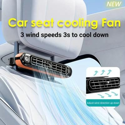Auto Přední/zadní sedadla Opěrka hlavy Chladicí ventilátor Elektricky nastavitelná rychlost větru Miniventilátor Duální turbína Tichý ventilátor sedadla bez lopatek