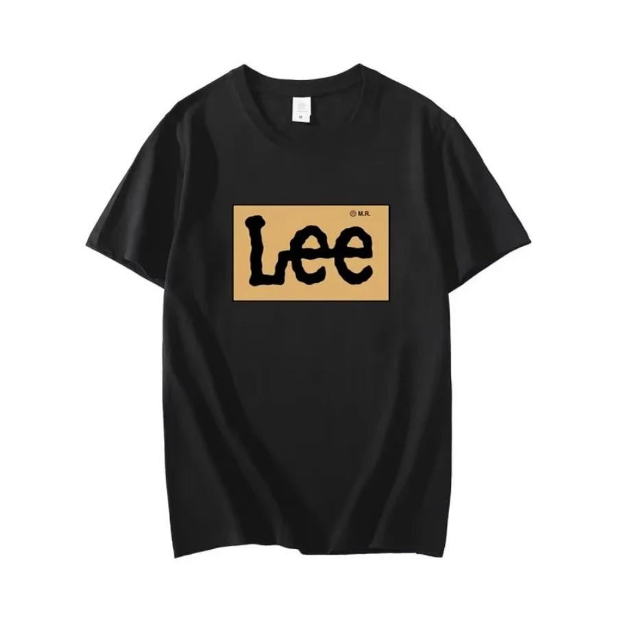 

Літній модний тренд 2025 Нова бавовняна футболка з принтом Американський модний бренд Вільна чоловіча та жіноча з круглим вирізом з коротким рукавом XXXXXL чорний