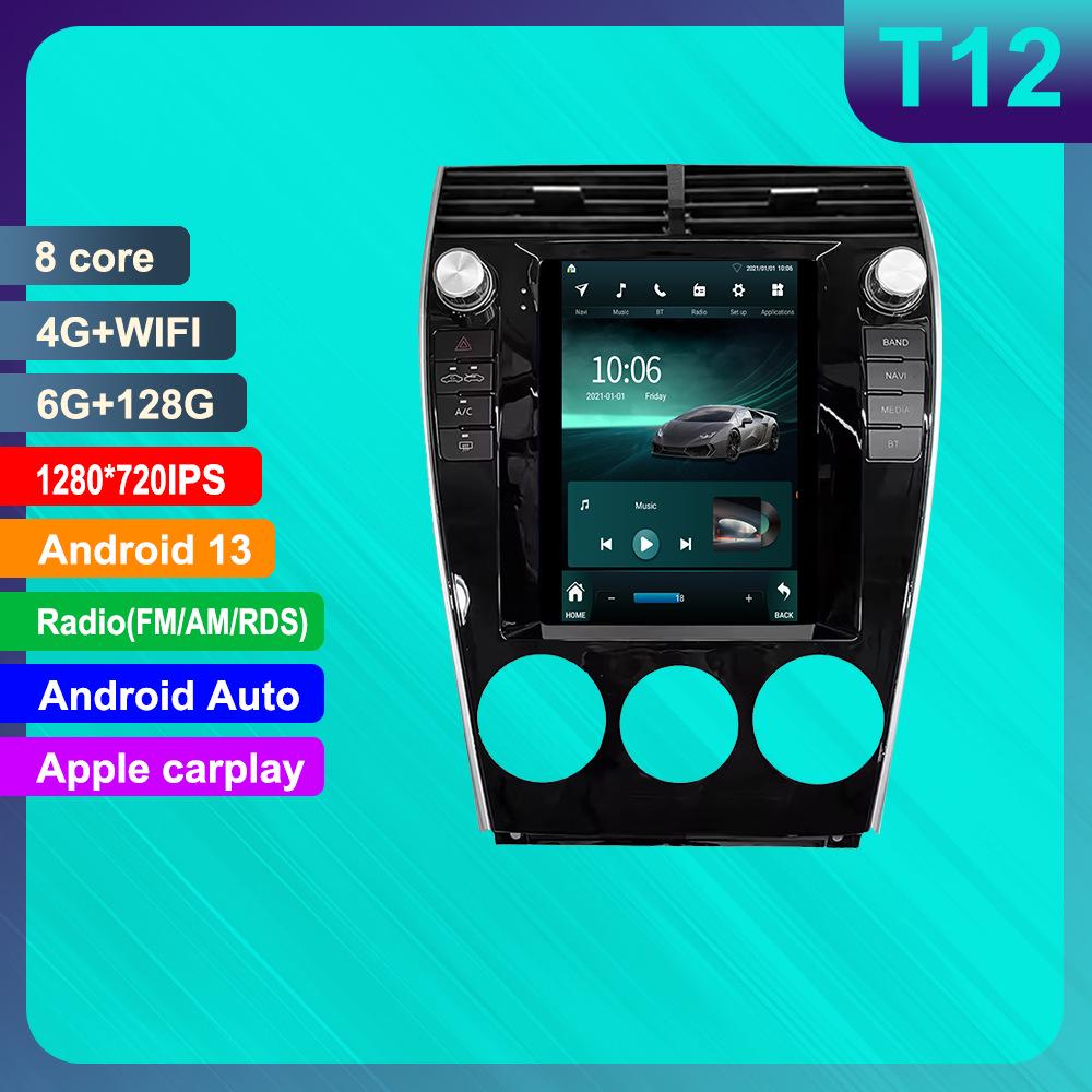 Mazda 6 Vertical Screen Android GPS Navigation with HD Reversing Camera & CarPlay Integration