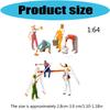 Creative Graffiti Painter Mini Figures Perfect For Tiny House Decoration Artistic 1:64 Resin Craftsmen Statues