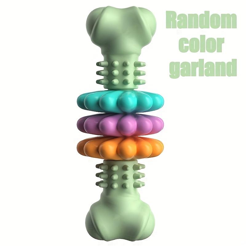 [Unzerstörlicher Hundekauartikel] Langlebiges unzerstörbares Hundekauknochen-Spielzeug | Thermoplastischer Gummi|Zahnreinigung, Training, Langeweilebekämpfung für kleine mittelgroße Hunde