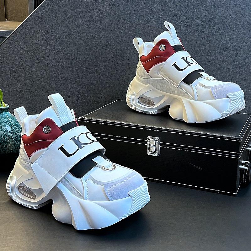 

Thick-soled spring and autumn new air cushion one-pedal men s shoes heightening sports and leisure shoes 39