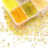 2mm Multi-Color Glass Seed Bead Necklace Set for DIY Bracelets & Embellishments