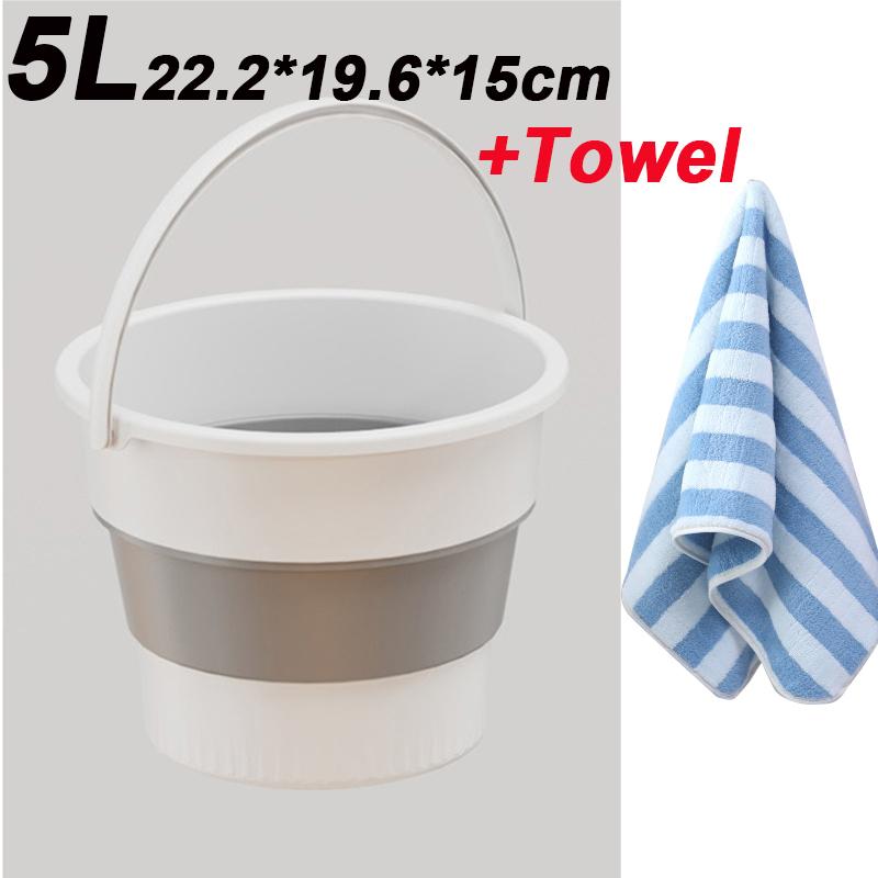 Portable Folding Washing Bucket Home Use Washing Clothes Or Outdoor Fishing Car Cleaning Thickened Multifuctional Folding Bucket