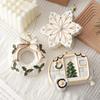Cafe PVC Christmas Hanging Ornament House Handmade Xmas Pendant Donut Snowflake Christmas Tree Decoration Bar