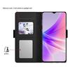 For Goppo Reno14 5G (Global) Case Stand PU Leather Phone Cover Card Holder Mirror