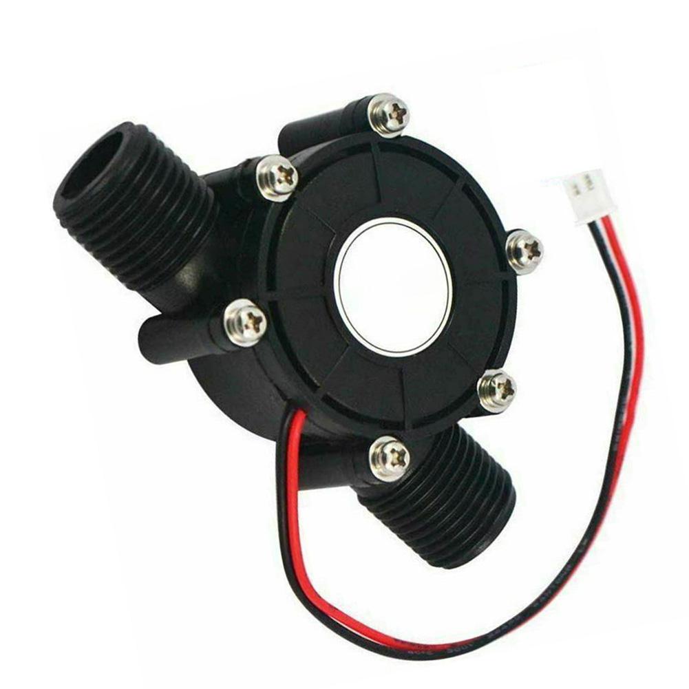 1pc Mini Water Turbine Generator Hydroelectric Power G1/2" Male Thread Low Noise Instrument Parts Accessories