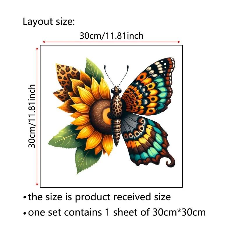 Samoprzylepne Naklejki Kolorowy Kreskówkowy Motyl Kwiat PVC Wodoodporna Naklejka na Toaletę do Dekoracji Domu Łazienki